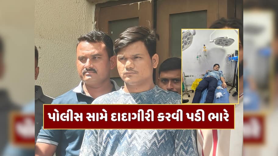 પોલીસ સામે દાદાગીરી કરવી પડી ભારે, PIની રિવોલ્વર છીનવવાના પ્રયાસમાં આરોપીને જ વાગી ગોળી 