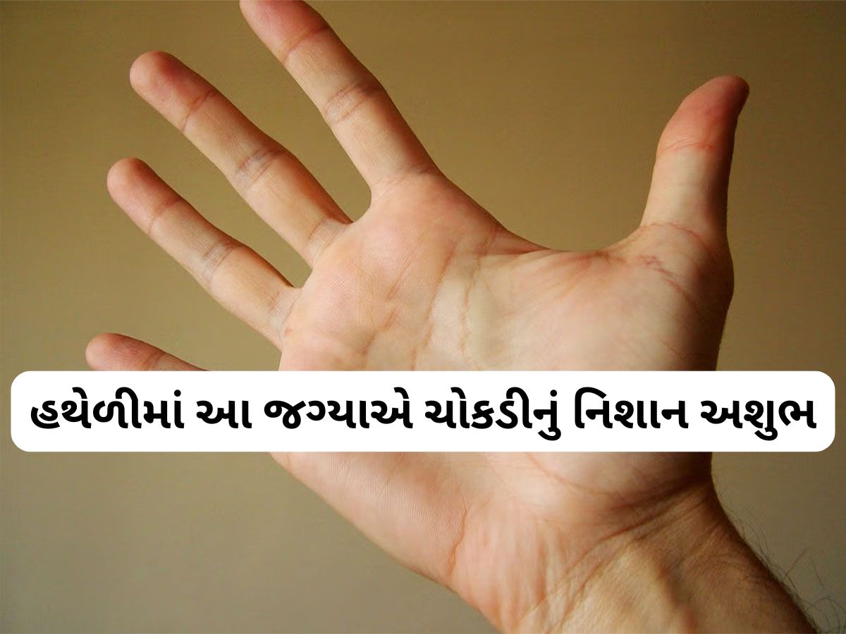 Palmistry: હથેળીમાં આ 5 જગ્યાએ ક્રોસનું નિશાન હોવું અશુભ, જીવનમાં અચાનક આવે છે મોટું સંકટ Palmistry: હથેળીમાં આ 5 જગ્યાએ ક્રોસનું નિશાન હોવું અશુભ, જીવનમાં અચાનક આવે છે મોટું સંકટ