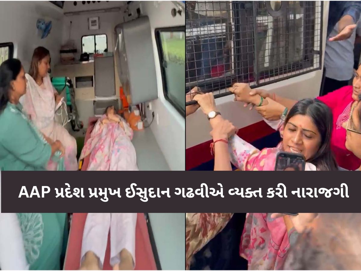 પાયલ સાકરિયાને પેટમાં વાગતા દુઃખાવો ઉપડ્યો! 'AAP'ના કોર્પોરેટરો પર પોલીસ દમનનો આક્ષેપ, ઈસુદાન ગઢવી બગડ્યાં! પાયલ સાકરિયાને પેટમાં વાગતા દુઃખાવો ઉપડ્યો! 'AAP'ના કોર્પોરેટરો પર પોલીસ દમનનો આક્ષેપ, ઈસુદાન ગઢવી બગડ્યાં!