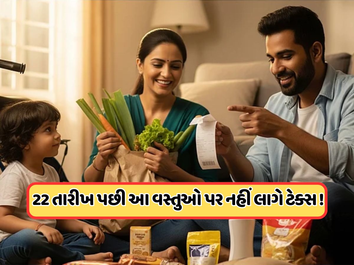 ફક્ત 2 દિવસ રાહ... GSTમાં ઘટાડા પછી, આ વસ્તુઓ પર નહીં લાગે ટેક્સ, વાંચો સમગ્ર લિસ્ટ ફક્ત 2 દિવસ રાહ... GSTમાં ઘટાડા પછી, આ વસ્તુઓ પર નહીં લાગે ટેક્સ, વાંચો સમગ્ર લિસ્ટ