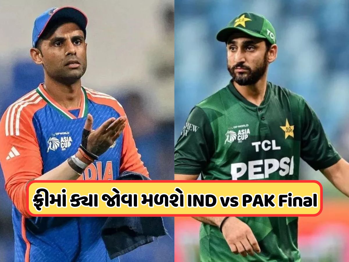 IND vs PAK Final: અહીં મફતમાં જુઓ, ભારત-પાકિસ્તાન ફાઇનલ મેચ, નહીં લાગે કોઈ ચાર્જ IND vs PAK Final: અહીં મફતમાં જુઓ, ભારત-પાકિસ્તાન ફાઇનલ મેચ, નહીં લાગે કોઈ ચાર્જ
