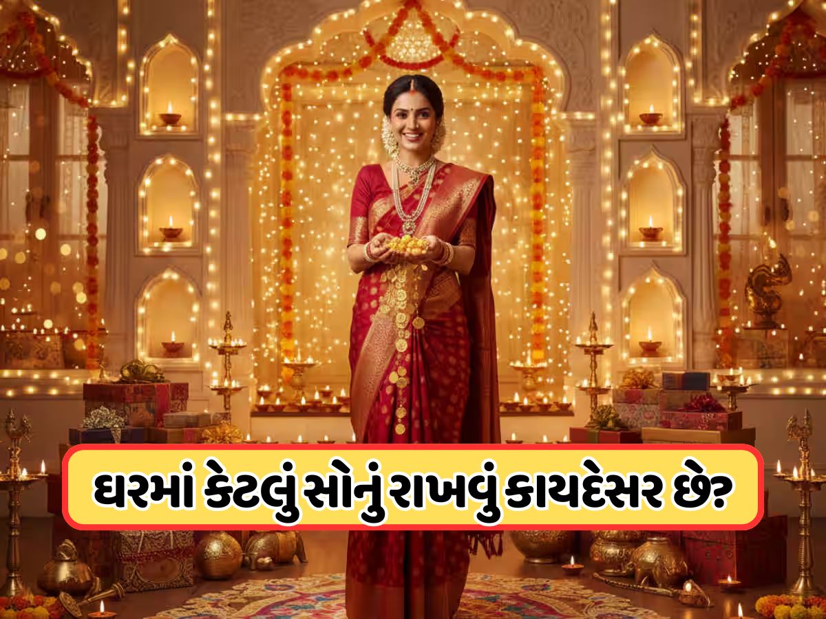 દિવાળીની ખરીદી કરતા પહેલા, જાણો ઘરે કેટલું સોનું રાખી શકો છો ? આવકવેરાના નિયમ જાણીને તમને નવાઈ લાગશે !
