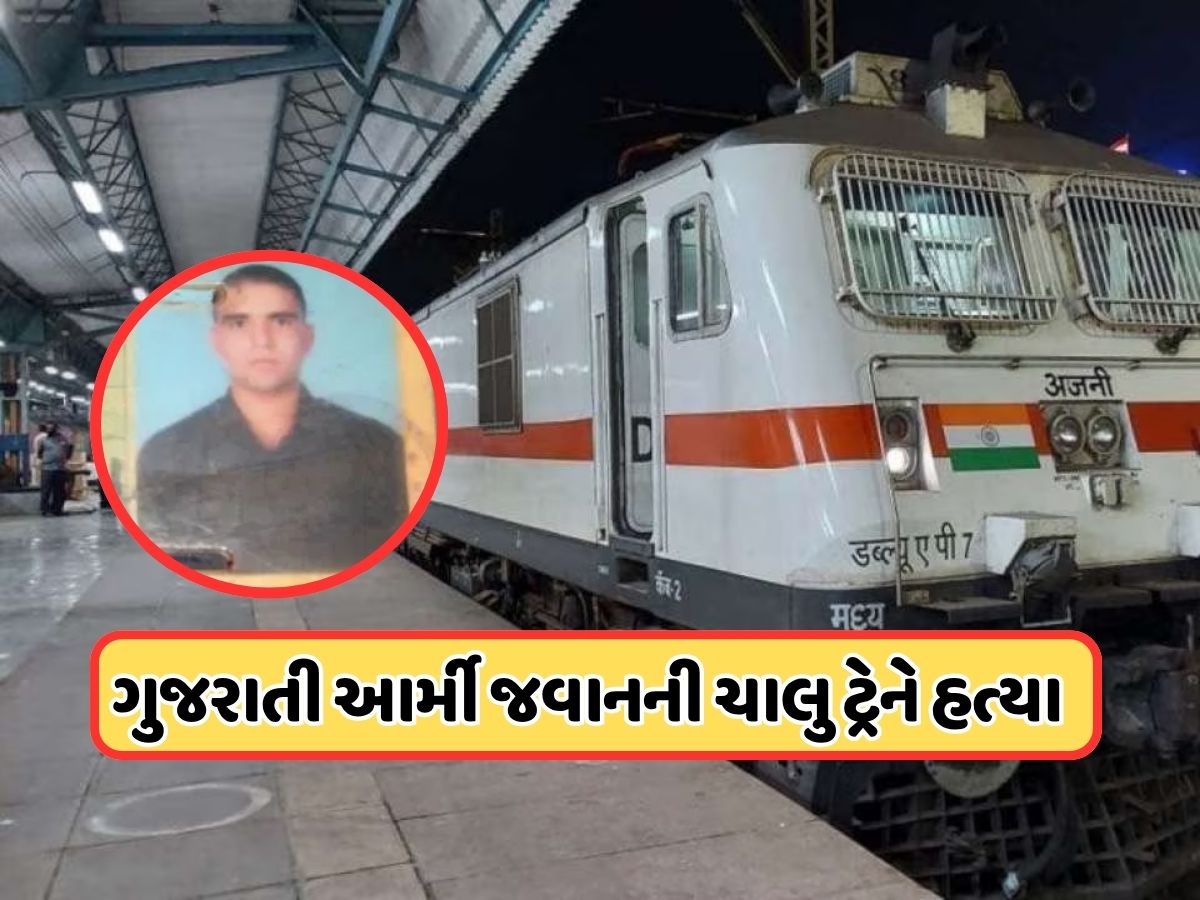 ગુજરાતી આર્મી જવાનની ટ્રેનમાં હત્યા, પરિવારને મળવા ઘરે આવે તે પહેલા જ મોત, રેલવેના કોચ એટેન્ડન્ટ પર શંકા ગુજરાતી આર્મી જવાનની ટ્રેનમાં હત્યા, પરિવારને મળવા ઘરે આવે તે પહેલા જ મોત, રેલવેના કોચ એટેન્ડન્ટ પર શંકા