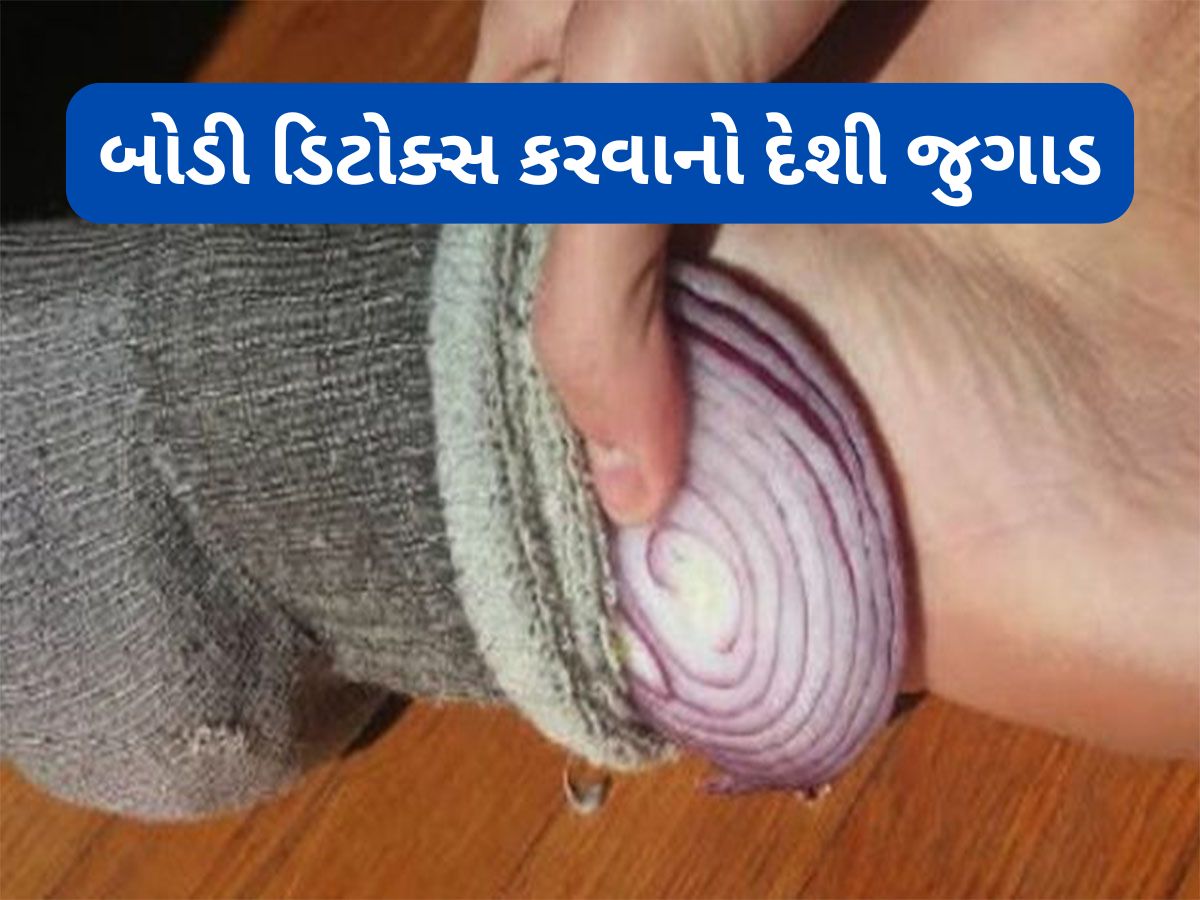 Health Tips: સૂતા પહેલા પગના મોજાની અંદર ડુંગળીની સ્લાઈસ રાખવાથી થતા લાભ વિશે જાણો Health Tips: સૂતા પહેલા પગના મોજાની અંદર ડુંગળીની સ્લાઈસ રાખવાથી થતા લાભ વિશે જાણો