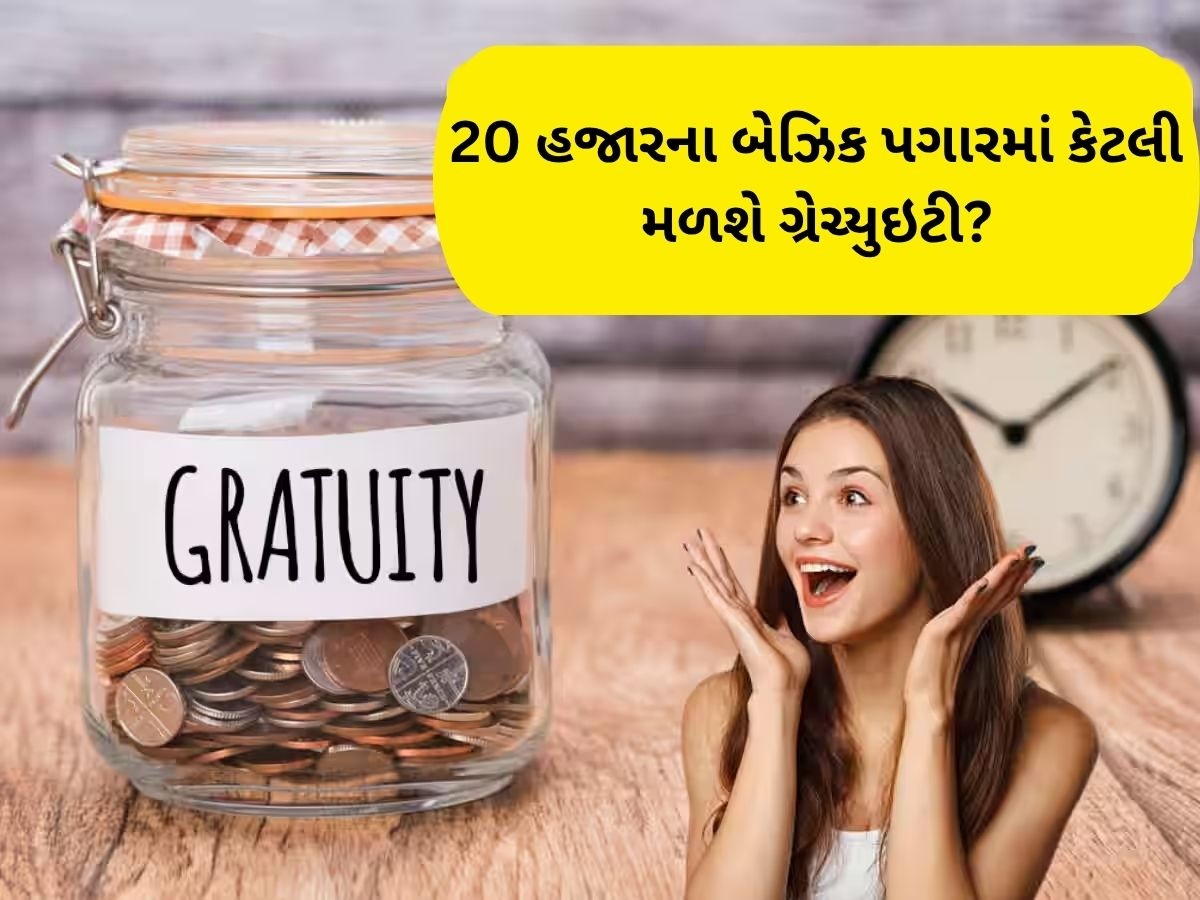 Gratuity Calculation: ₹20,000 બેઝિક સેલેરી પર 5 વર્ષની નોકરીમાં કેટલી મળશે ગ્રેચ્યુઇટી? આ રીતે કરો ગણતરી