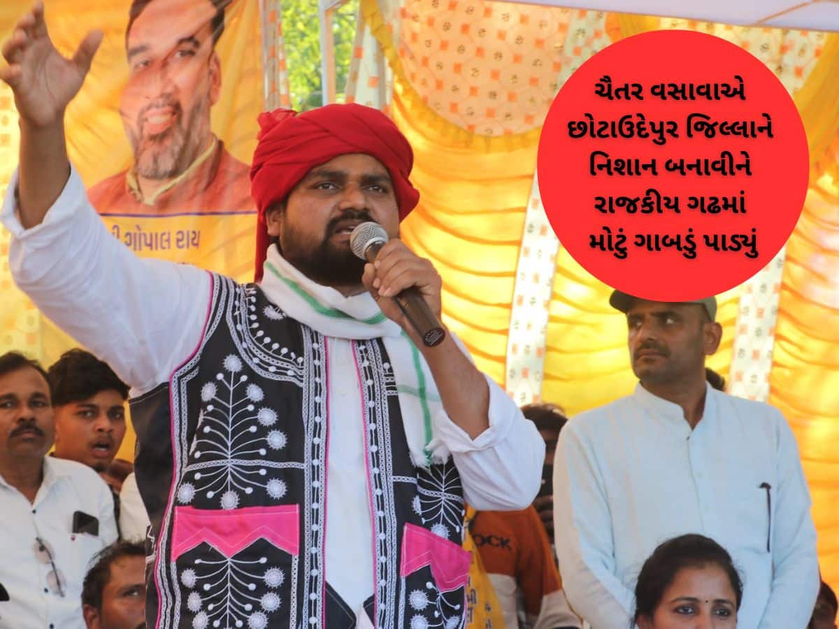 ચૈતર વસાવાનું સ્ફોટક નિવેદન : હું જંગલનો વાઘ છું, સર્કસનો વાઘ નથી, ક્યારેય ભાજપમાં નહિ જોડાઉ!