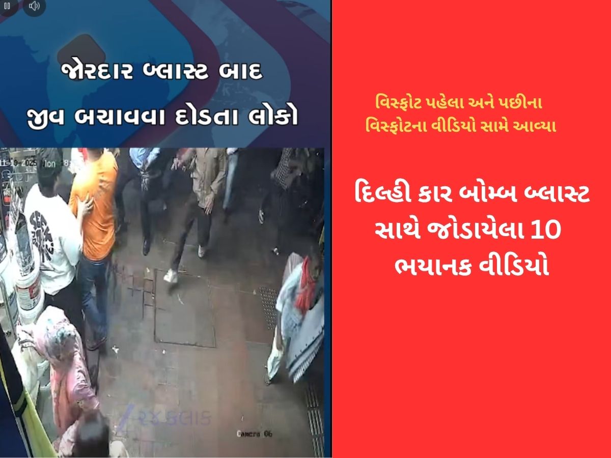 દિલ્હી બ્લાસ્ટના LIVE દ્રશ્યો : ધમાકો એટલો જોરદાર કે, આસપાસ હાજર લોકો પણ ફફડી ઉઠ્યા; જીવ બચાવવા મચી અફરાતફરી.... દિલ્હી બ્લાસ્ટના LIVE દ્રશ્યો : ધમાકો એટલો જોરદાર કે, આસપાસ હાજર લોકો પણ ફફડી ઉઠ્યા; જીવ બચાવવા મચી અફરાતફરી....