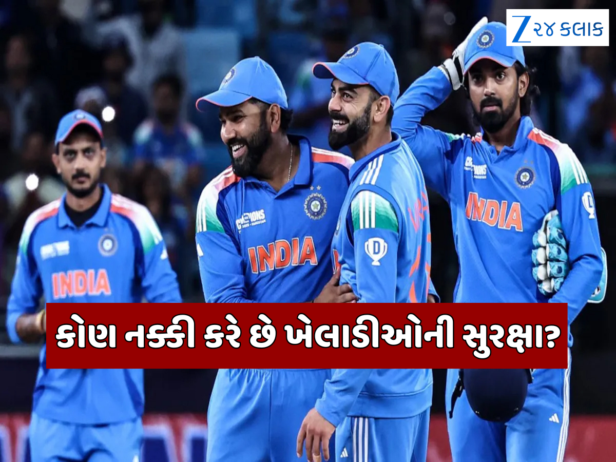 વિદેશમાં કોણ સુનિશ્ચિત કરે છે ક્રિકેટરોની સુરક્ષા, જાણો એક ખેલાડી પર કેટલો થાય છે ખર્ચ? વિદેશમાં કોણ સુનિશ્ચિત કરે છે ક્રિકેટરોની સુરક્ષા, જાણો એક ખેલાડી પર કેટલો થાય છે ખર્ચ?