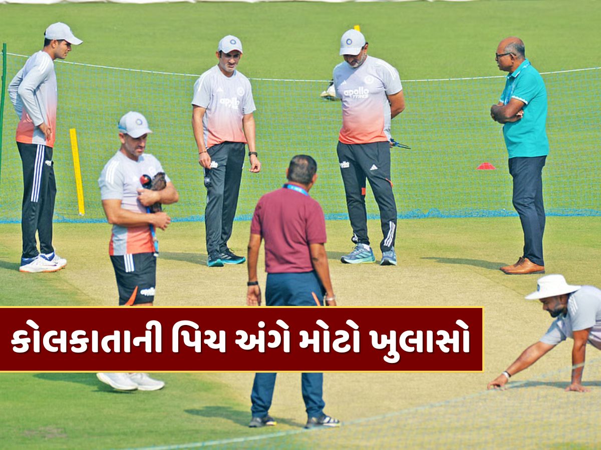 કોની સલાહ પર બનાવવામાં આવી હતી કોલકાતાની પિચ ? ઇડન ગાર્ડન્સના ક્યુરેટરે કર્યો ખુલાસો કોની સલાહ પર બનાવવામાં આવી હતી કોલકાતાની પિચ ? ઇડન ગાર્ડન્સના ક્યુરેટરે કર્યો ખુલાસો