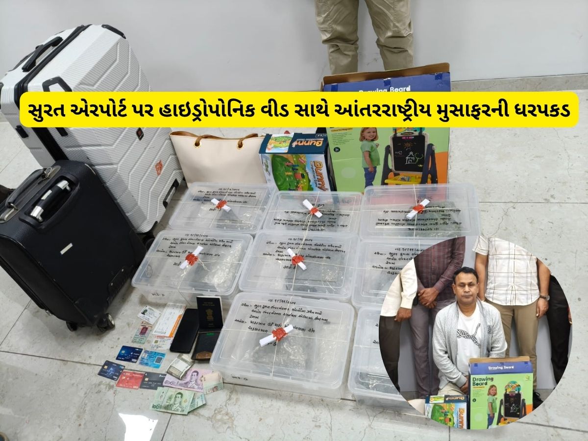 સુરત એરપોર્ટથી પકડાયો 1.40 કરોડનો ગાંજો, પકડાયેલો ઝાફર 28 વખત બાંગ્લાદેશ જઈ આવ્યો સુરત એરપોર્ટથી પકડાયો 1.40 કરોડનો ગાંજો, પકડાયેલો ઝાફર 28 વખત બાંગ્લાદેશ જઈ આવ્યો