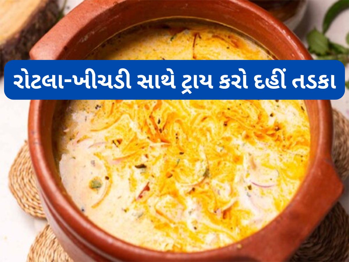 Dahi Tadka Recipe: 10 મિનિટમાં બનાવો દહીં તડકા, રોટલી, રોટલા સાથે શાક બનાવવાની જરૂર નહીં પડે Dahi Tadka Recipe: 10 મિનિટમાં બનાવો દહીં તડકા, રોટલી, રોટલા સાથે શાક બનાવવાની જરૂર નહીં પડે