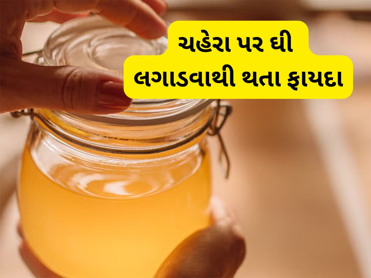 Ghee Benefits: શિયાળામાં સ્કિન કેરમાં યુઝ કરો ઘી, ડાર્ક સર્કલથી લઈ ડલ સ્કિનની સમસ્યા થશે દુર Ghee Benefits: શિયાળામાં સ્કિન કેરમાં યુઝ કરો ઘી, ડાર્ક સર્કલથી લઈ ડલ સ્કિનની સમસ્યા થશે દુર