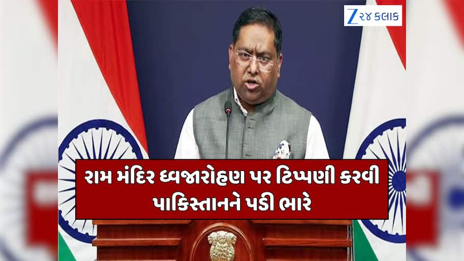 'અમને લેક્ચર ના આપે પાકિસ્તાન...' રામ મંદિર કાર્યક્રમ પર કરેલ ટિપ્પણી મામલે ભારતે આપ્યો જબડાતોડ જવાબ