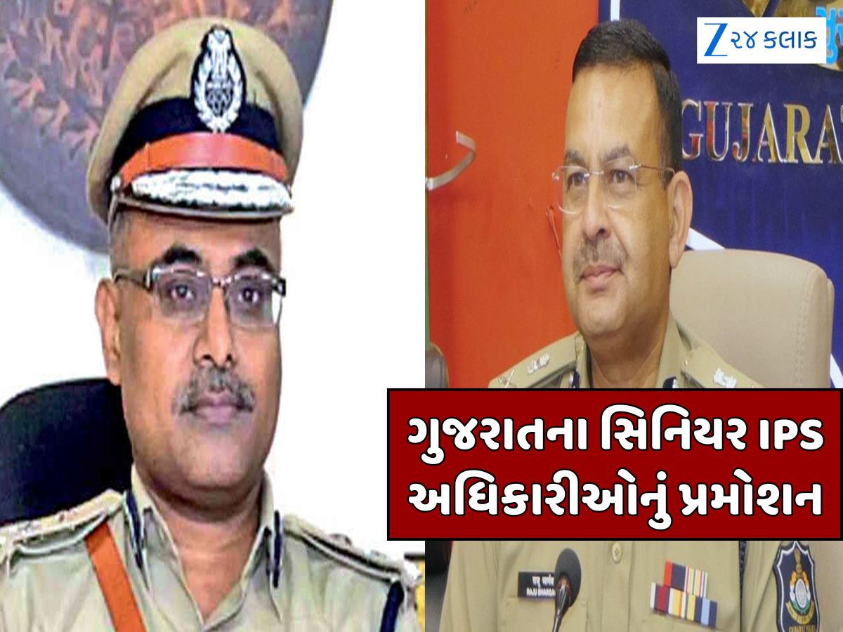 ગુજરાત કેડરના 6 IPS અધિકારીઓનું પ્રમોશન, મનોજ શશીધર અને રાજુ ભાર્ગવને DGP તરીકે બઢતી ગુજરાત કેડરના 6 IPS અધિકારીઓનું પ્રમોશન, મનોજ શશીધર અને રાજુ ભાર્ગવને DGP તરીકે બઢતી