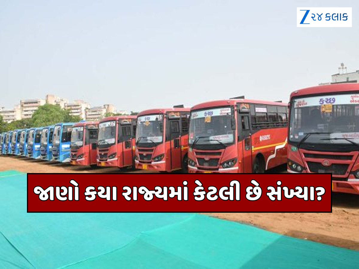આ રાજ્યમાં છે સૌથી વધુ સરકારી બસો, ભારતીય રોડવેઝ સેવાઓમાં કેટલા છે સરકારી બસ ડ્રાઇવરો? જાણો ગુજરાત નંબર આ રાજ્યમાં છે સૌથી વધુ સરકારી બસો, ભારતીય રોડવેઝ સેવાઓમાં કેટલા છે સરકારી બસ ડ્રાઇવરો? જાણો ગુજરાત નંબર