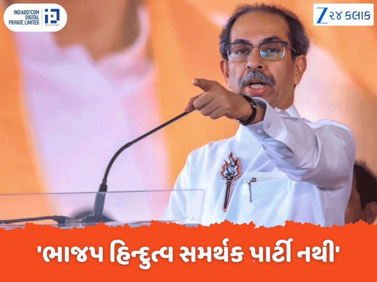 ભાજપ એક સત્તાભૂખી પાર્ટી, તકવાદ તો તેમના DNAમાં છે, ઉદ્ધવ ઠાકરેના આકરા પ્રહાર ભાજપ એક સત્તાભૂખી પાર્ટી, તકવાદ તો તેમના DNAમાં છે, ઉદ્ધવ ઠાકરેના આકરા પ્રહાર