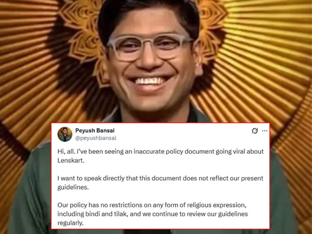 #BoycottLenskart: લેન્સકાર્ટના ડ્રેસ કોડ પર વિવાદ બાદ CEO પીયુષ બંસલે કર્યો મોટો ખુલાસો