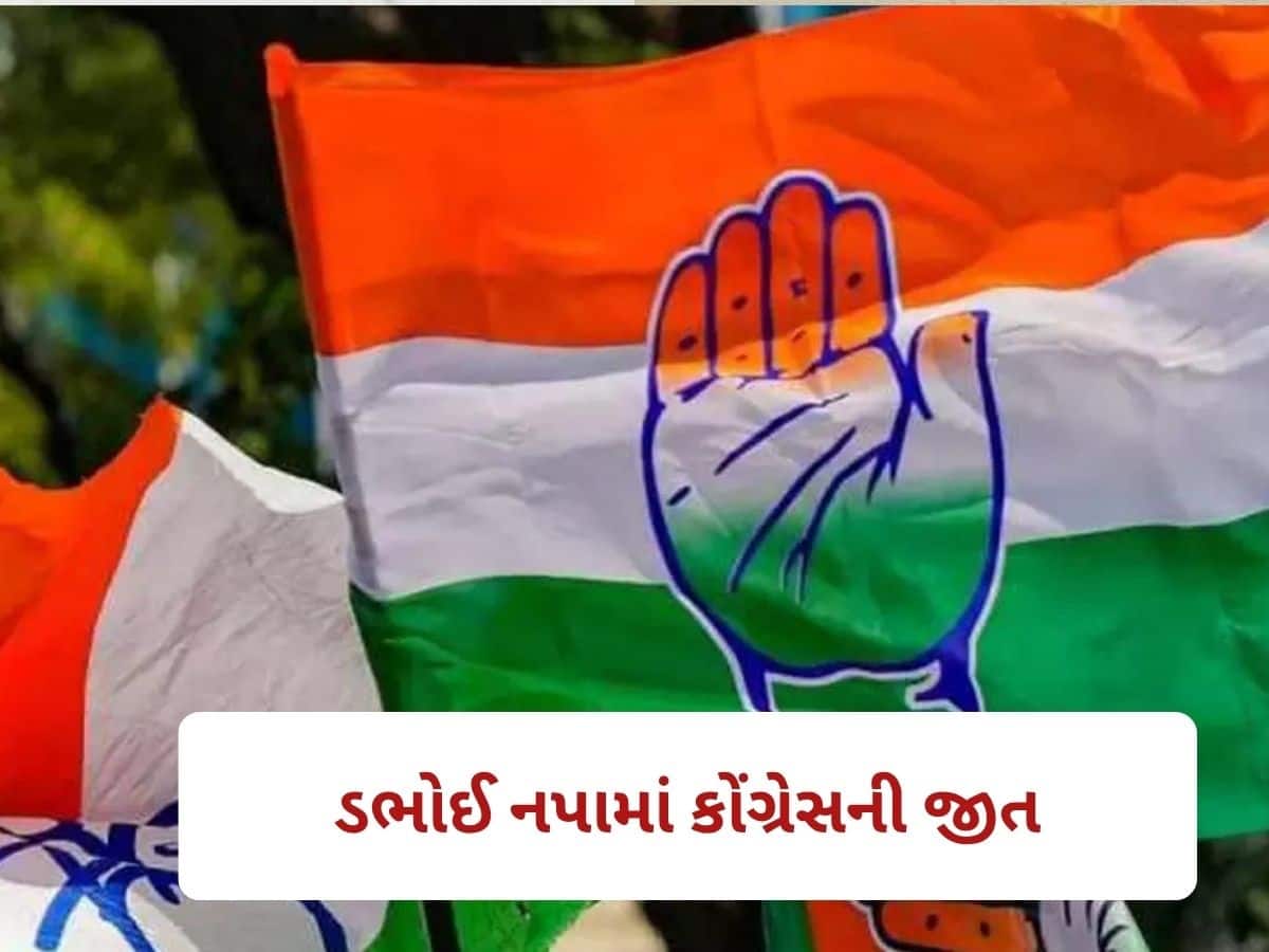 ડભોઈ નગરપાલિકા પર કોંગ્રેસની શાનદાર જીત, ધારાસભ્ય શૈલેષ મહેતાને ઝટકો