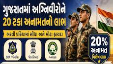 ગુજરાત સરકારનો મોટો નિર્ણય : અગ્નિવીરોને સરકારી નોકરીમાં મળશે 20 ટકા અનામતનો લાભ