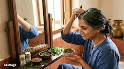 સફેદ વાળને કાળા કરવા મેથી અને લીમડાના પાનનો પાવડર આ વસ્તુમાં મિક્સ કરી વાળમાં લગાડો