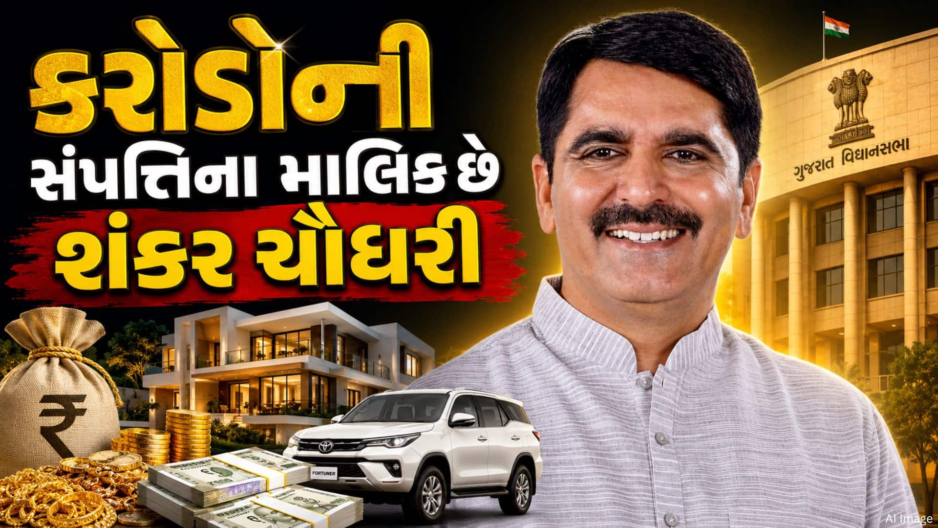 શંકર ચૌધરીની કુલ સંપત્તિ ₹13.06 કરોડ