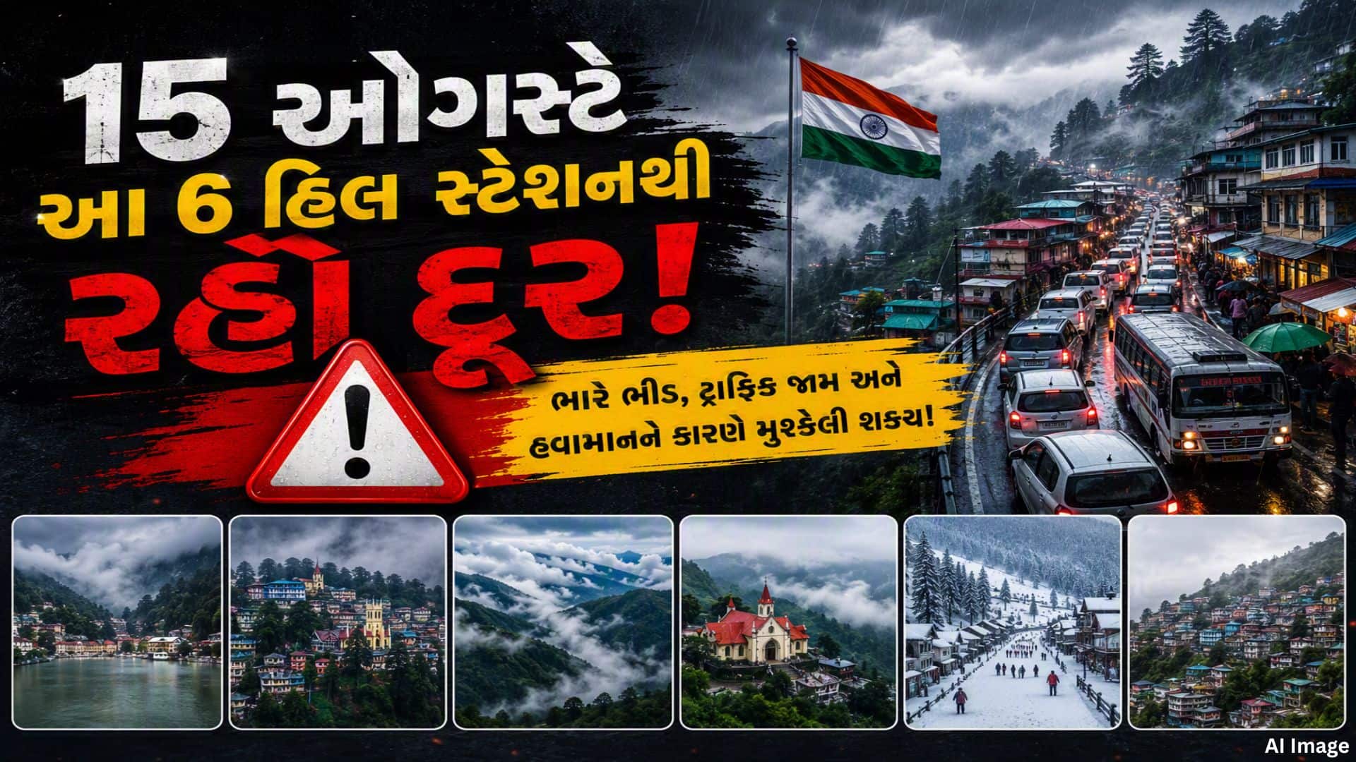 15 ઓગસ્ટે ભીડ અને વરસાદથી બચવા આ 6 હિલ સ્ટેશન ટાળો