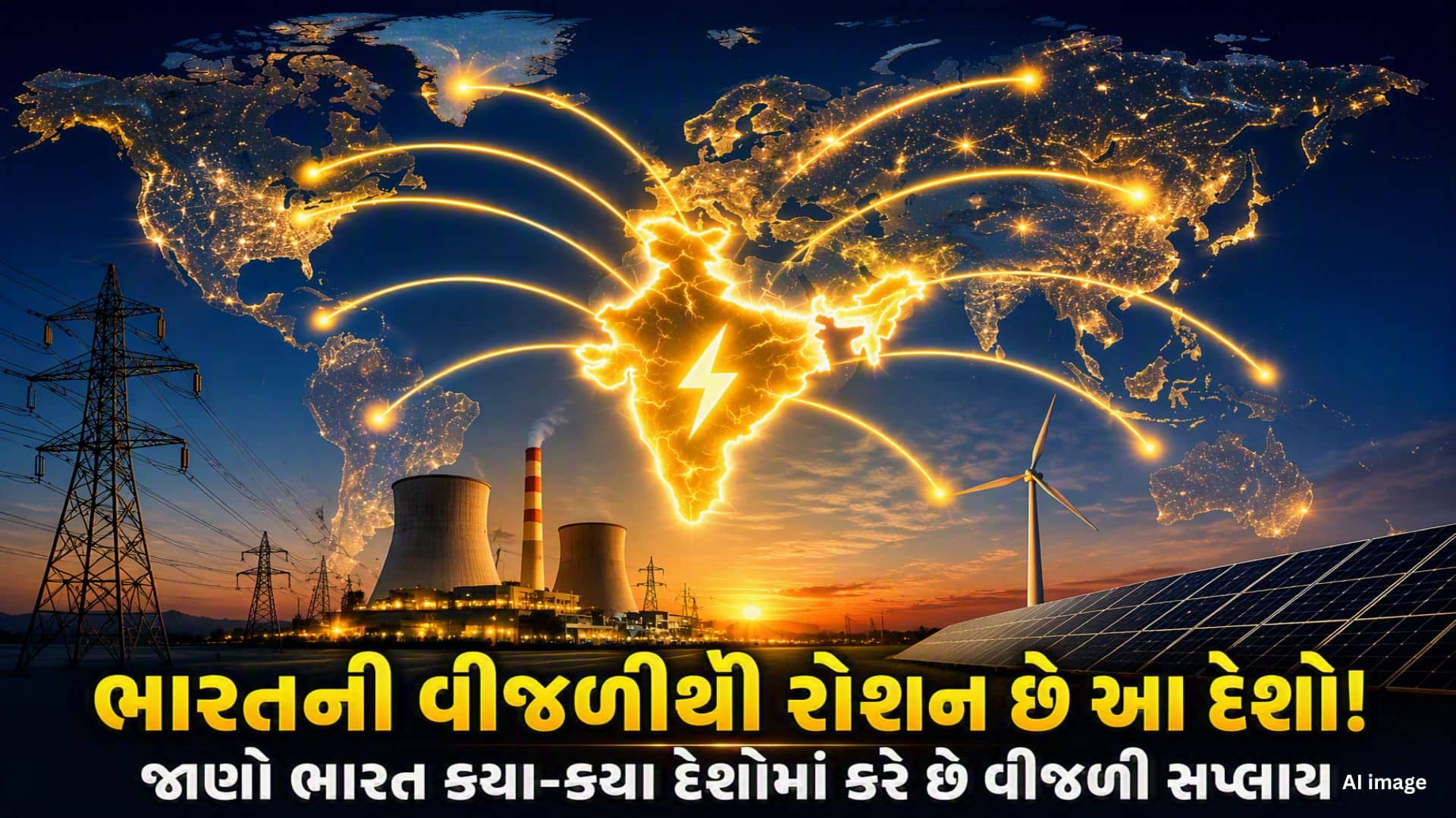ભારત આ દેશોને પણ પૂરી પાડે છે વીજળી