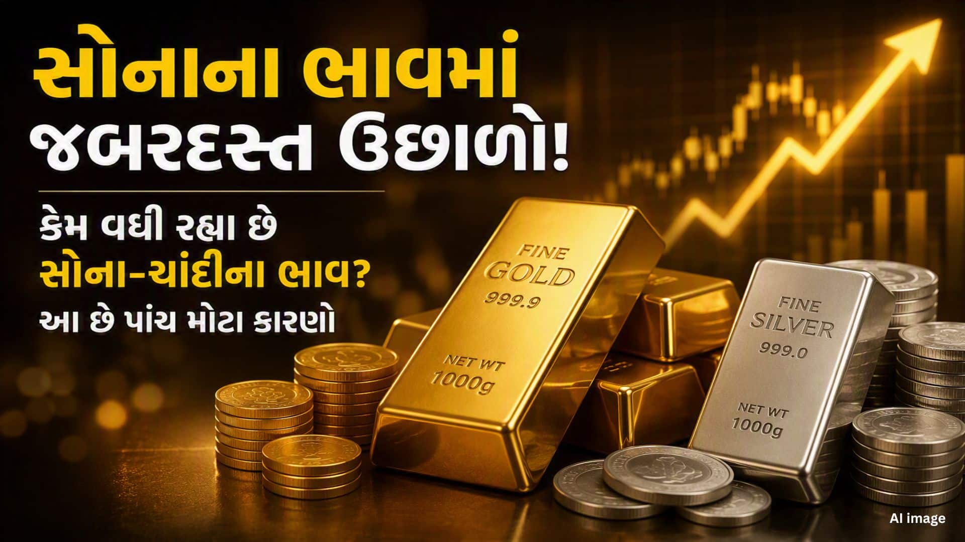 સોનામાં 2700 અને ચાંદીમાં 2500 રૂપિયાનો ઉછાળો
