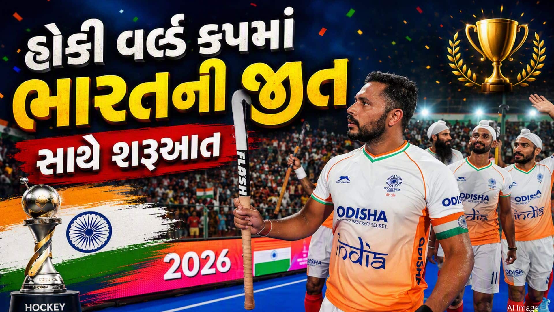 હોકી વર્લ્ડ કપમાં ભારતની શાનદાર શરૂઆત, વેલ્સને 3-1થી હરાવ્યું