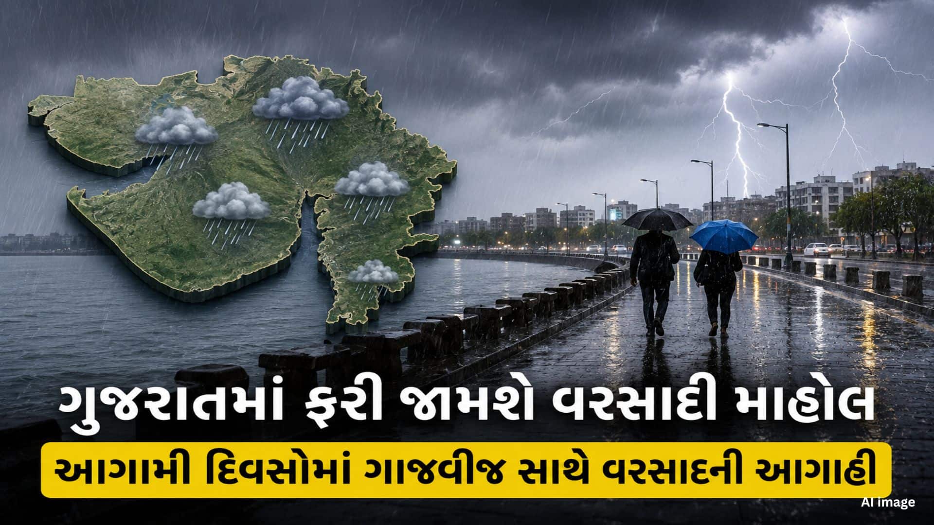 ગુજરાતમાં નવેમ્બર સુધી વરસાદી માહોલ રહેશે