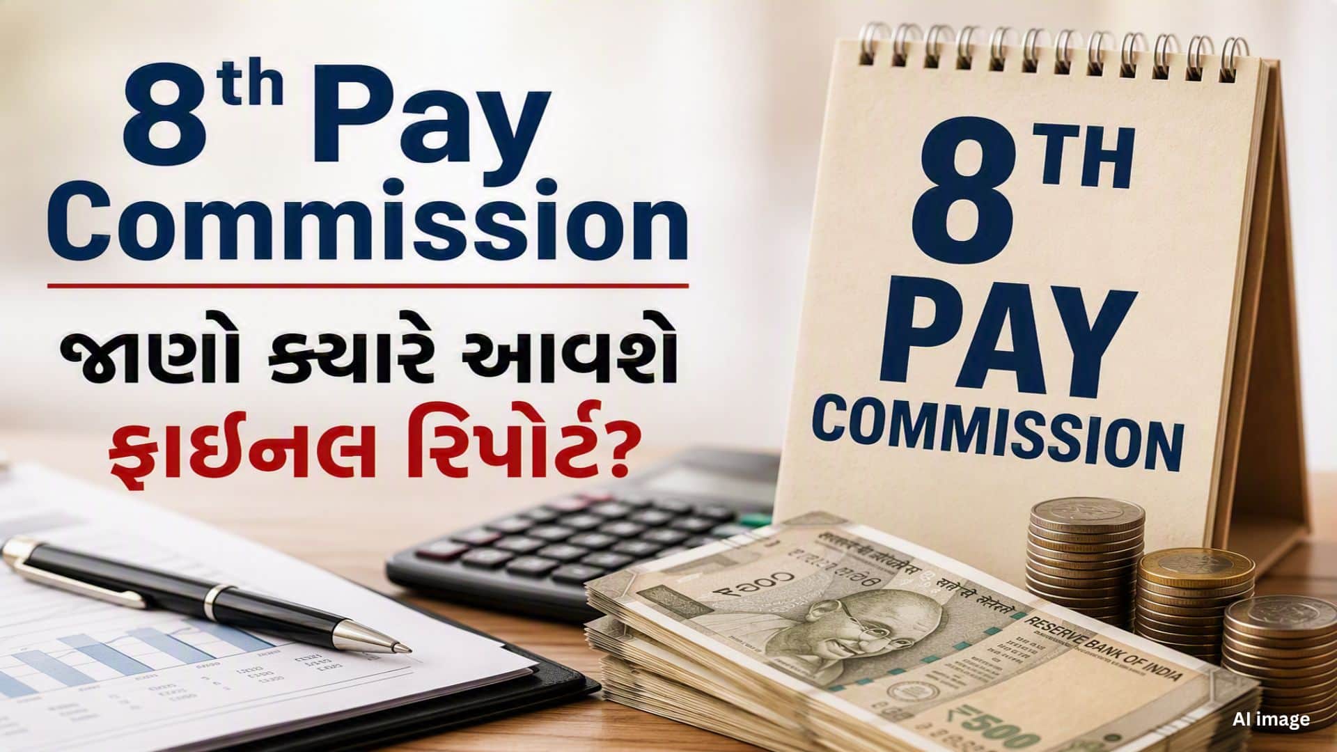 8મા પગાર પંચનો રિપોર્ટ મે 2027 સુધીમાં સોંપાશે