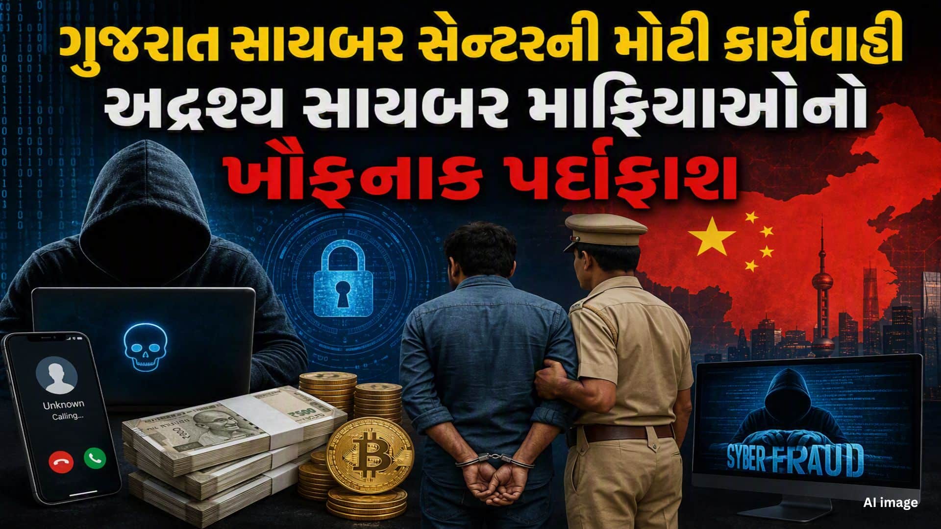 1071 કરોડના સાયબર ફ્રોડનો પર્દાફાશ, ચીન કનેક્શન ખુલ્યું