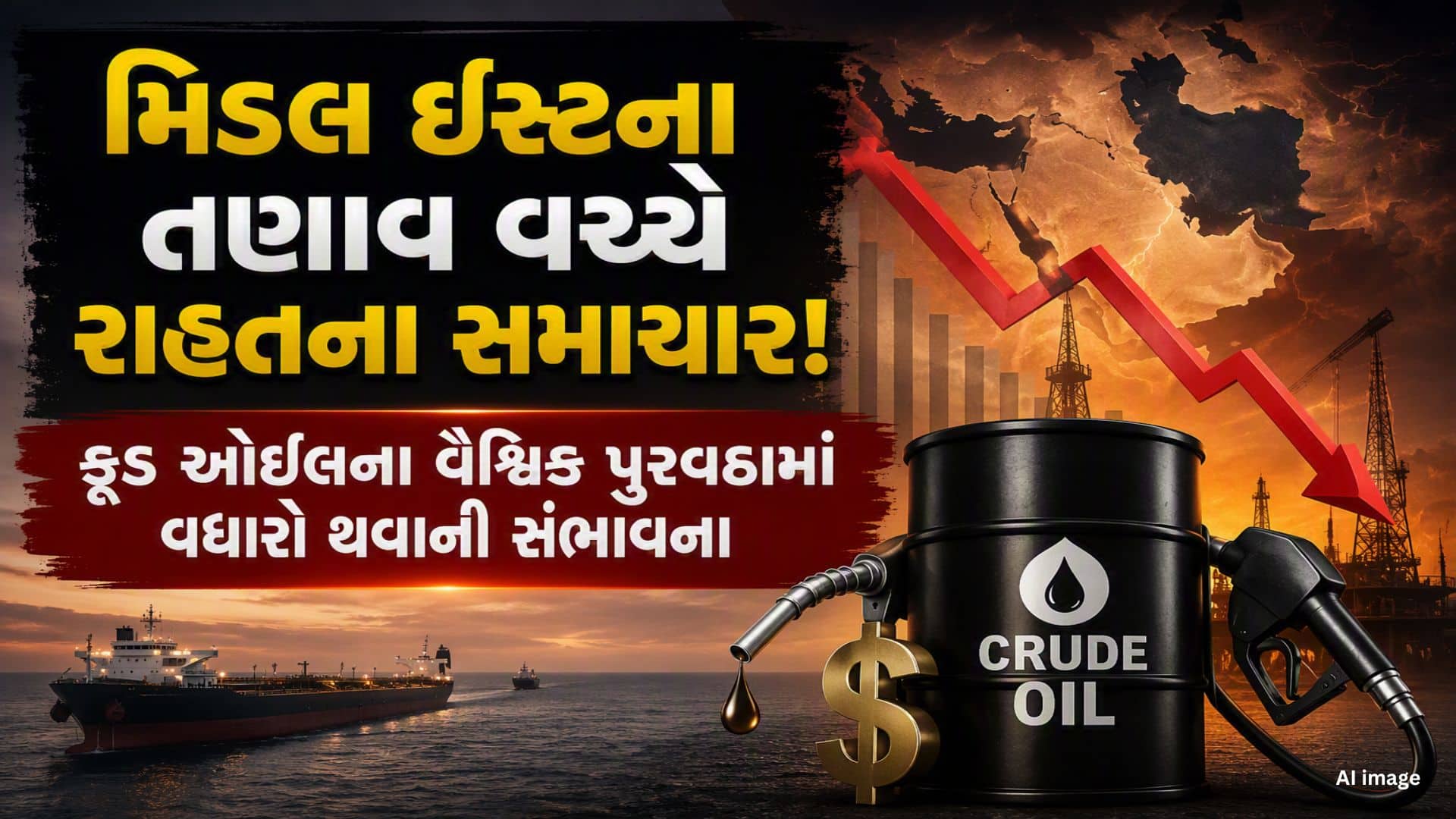ક્રૂડ ઓઈલના ભાવમાં ઘટાડાના એંધાણ, પેટ્રોલ-ડીઝલ સસ્તું થવાની આશા