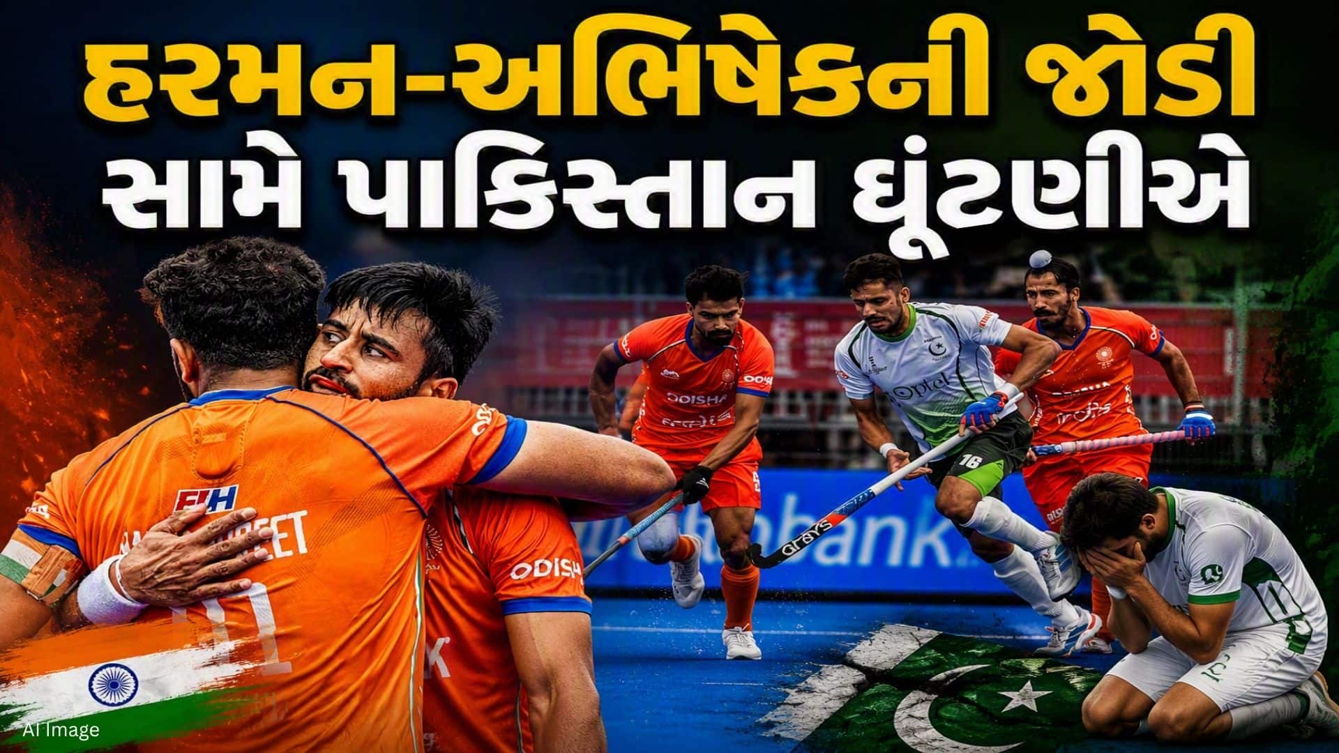 ભારતે પાકિસ્તાનને 5-3થી હરાવી હોકી વર્લ્ડ કપમાંથી બહાર કર્યું