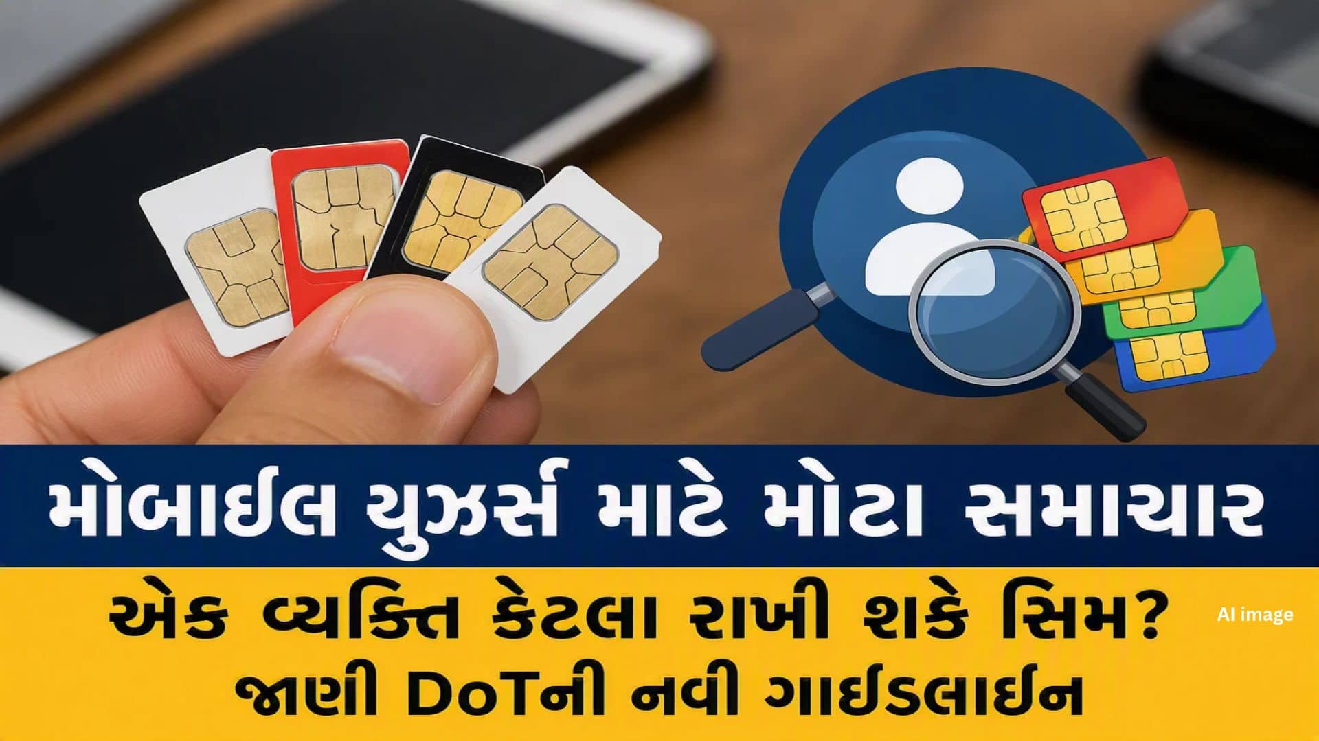 DoTએ સિમ કાર્ડની મર્યાદા માટે નવા નિર્દેશો જાહેર કર્યા