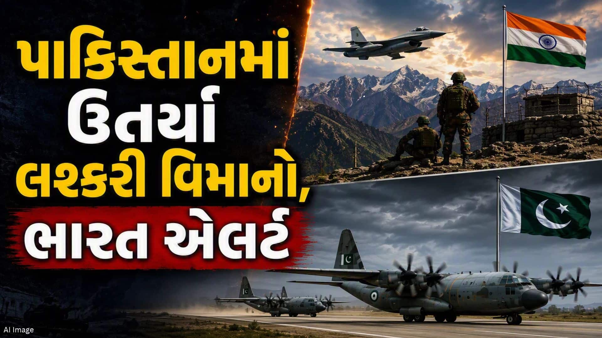 પાકિસ્તાનમાં 60 કલાકમાં ચીન-તુર્કીના લશ્કરી વિમાનો ઉતર્યા
