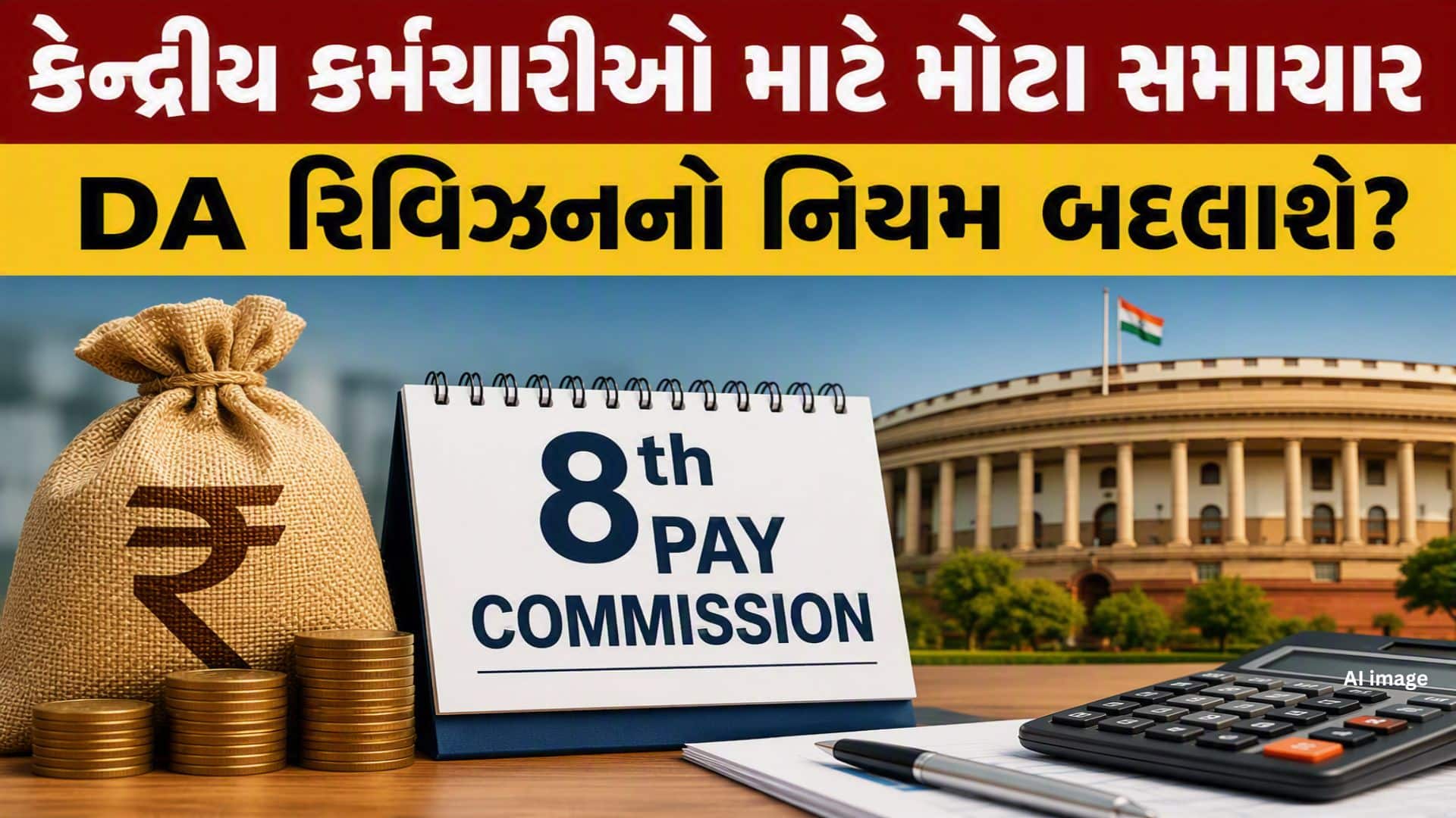 8મા પગાર પંચમાં DA દર ત્રણ મહિને વધારવાની માંગ