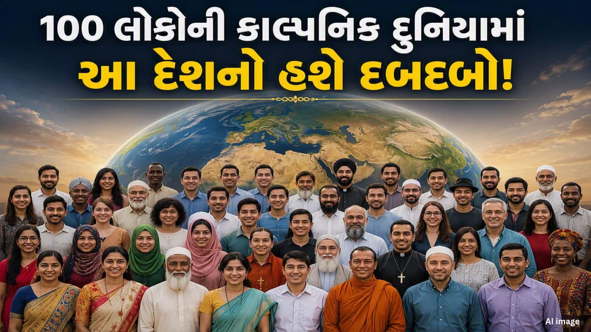 100 લોકોમાં સૌથી વધુ ખ્રિસ્તી, ભારતીય 18