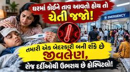 સંભાળીને રહેજો! ગુજરાતમાં સખત તાવનો પ્રકોપ: દરરોજ 186 દર્દીઓ હોસ્પિટલમાં દાખલ, ગયા વ