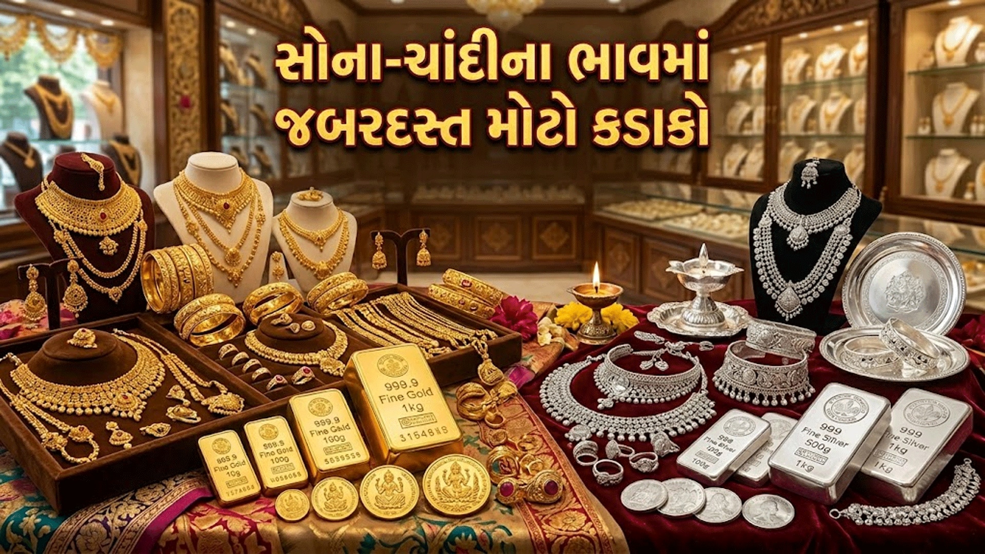 સોનું-ચાંદી સસ્તું, ચાર દિવસમાં ચાંદી ₹7,000 ઘટી