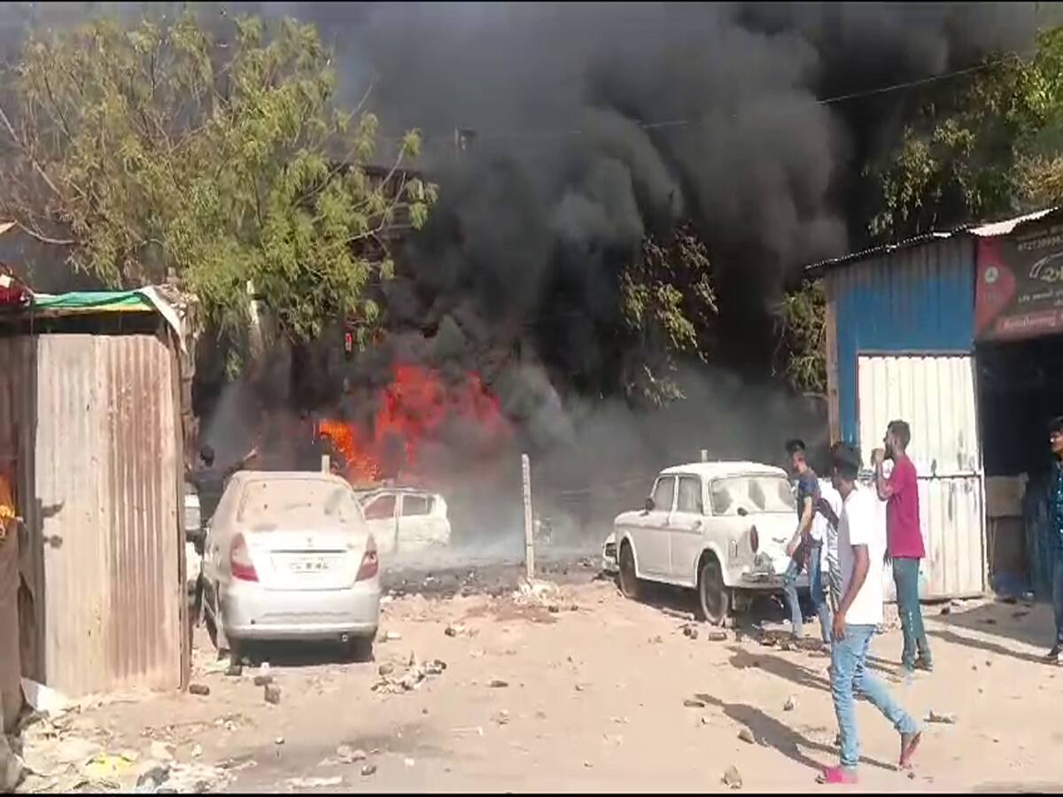 fire broke out in jivraj park ahmedabad 