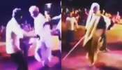Viral Video: જાહેરમાં પતિને નાચતો જોઈ પત્ની કાળઝાળ, ડંડો લઈને મારવા દોડી, પછી જે થયુ