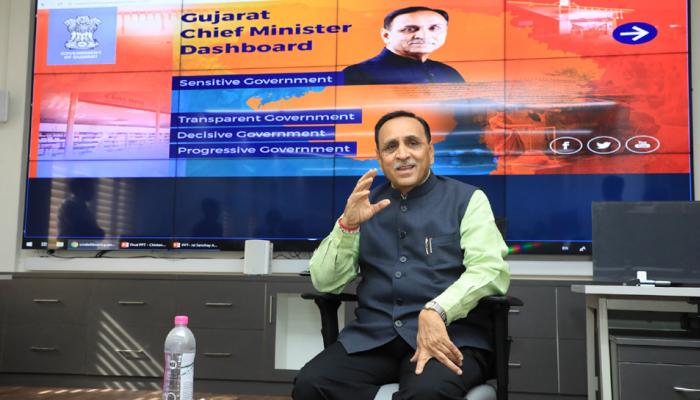 CM રૂપાણીએ સી.એમ.ડેશ બોર્ડનો કરાવ્યો પ્રારંભ, ડેશ બોર્ડ બનશે સરકારનું ત્રીજું નેત્ર