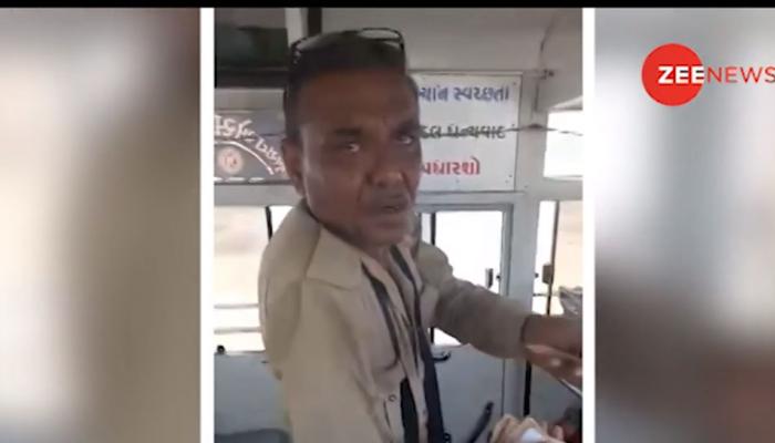 Viral Video : દારૂના નશામાં ધૂત થઈ ડ્યુટી નિભાવી રહેલા એસટી કંડક્ટરને જોઈને ઉડી જશે હોંશ