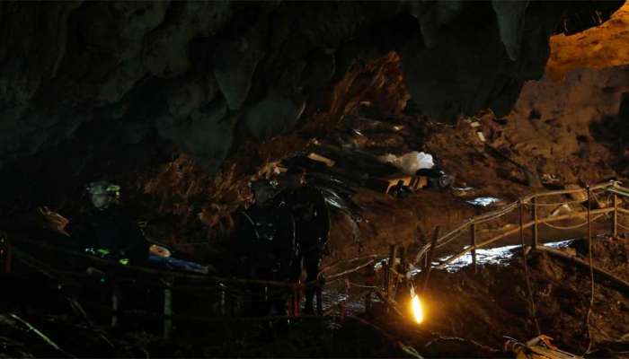 થાઇલેન્ડઃ ગુફામાંથી વધુ બે બાળકોને બહાર કઢાયા, હજુ પણ ફસાયેલા છે 7 સભ્યો