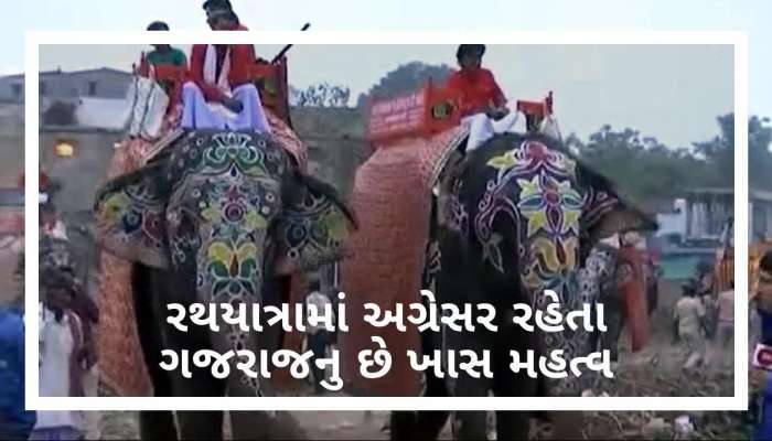 રથયાત્રામાં અગ્રેસર રહેતા ગજરાજનુ છે ખાસ મહત્વ