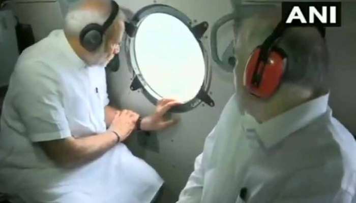 કેરળ: પૂરગ્રસ્ત વિસ્તારોનું PM મોદીએ કર્યું હવાઈ નિરીક્ષણ, કહ્યું-'સમગ્ર દેશ અત્યારે કેરળની સાથે'