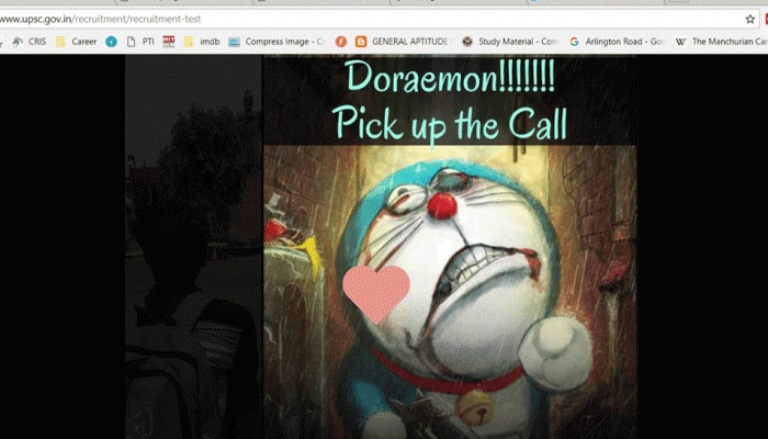 UPSCની સાઇટ પર જોવા મળ્યો Doraemon, ઉતાવળમાં બંધ કર્યું પોર્ટલ