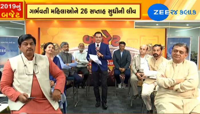 બજેટ 2019: ઝી 24 કલાક સાથેની ચર્ચામાં જાણો વિવિધ ક્ષેત્રના નિષ્ણાતોના અભિપ્રાય 