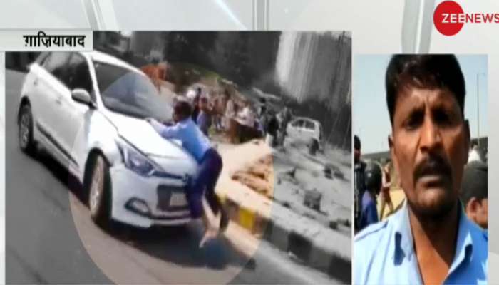 VIDEO: ગાઝિયાબાદમાં દબંગ કારચાલકે વ્યક્તિને બોનેટ પર લટકાવી 2 કિમી સુધી કાર દોડાવી